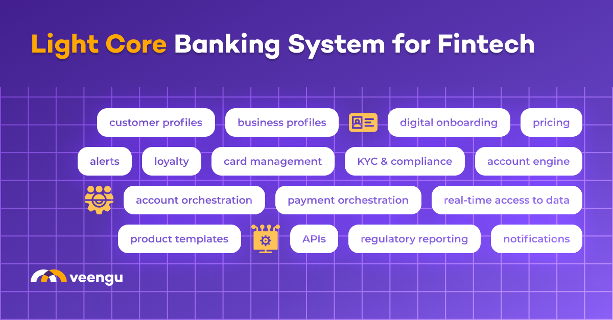 Light core banking system for fintech - Fintech Software